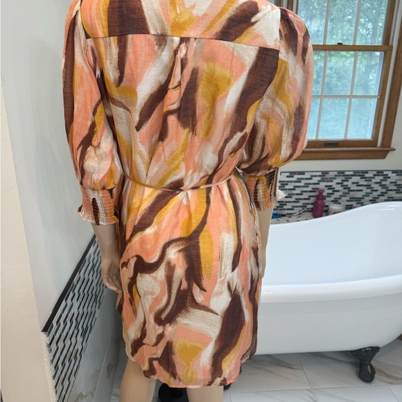 APRICOT Painterly Swirl Shirt Dress - Picture 10 of 12